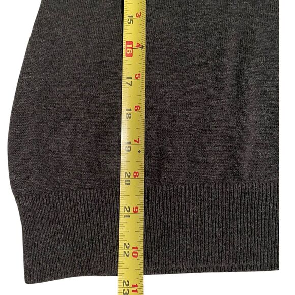 LAUREN Ralph Lauren Dark Gray Horsebit Buckle Boat Neck Sweater Size M Medium - Picture 11 of 13